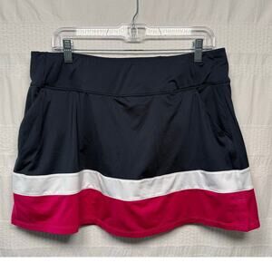 Puma Golf Women's Skort, Navy/Hot Pink, Size XL